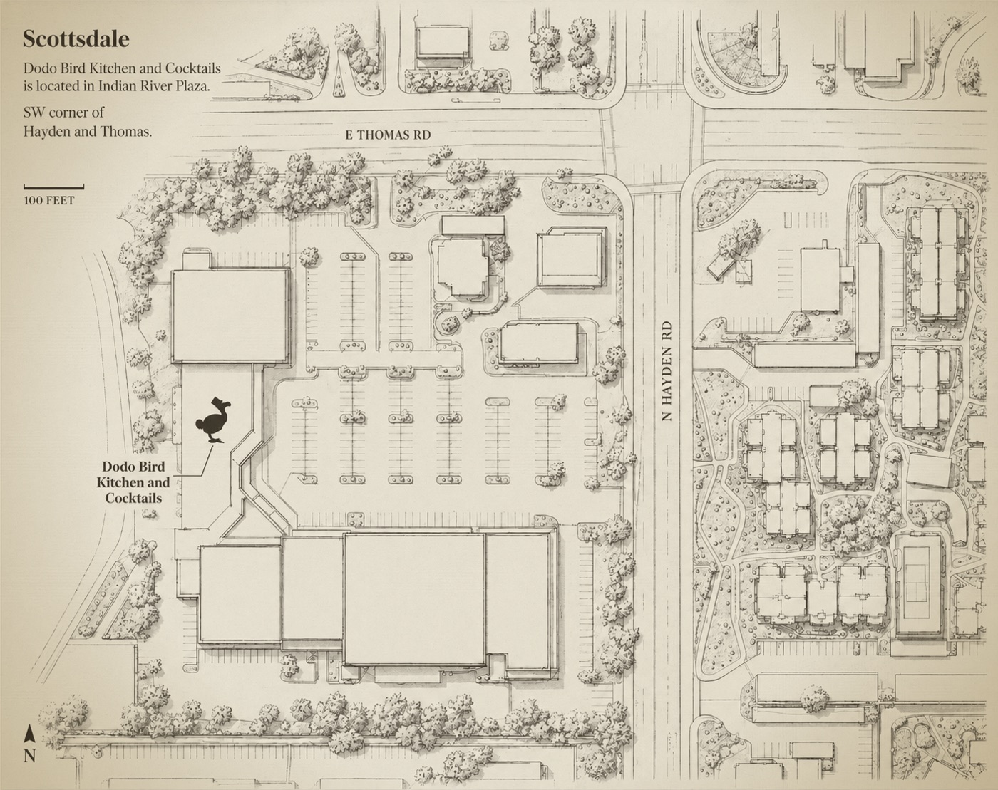 Map to Dodo Bird